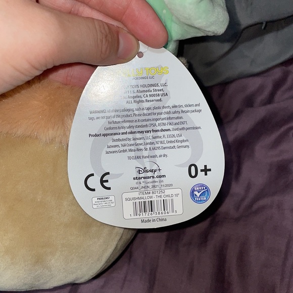 Baby Yoda 10" Squishmallow NWT - Picture 3 of 6